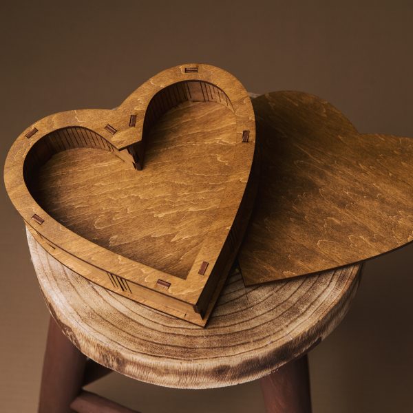 Cutie cadou in forma de inima - Alege dintr-o gama larga de cuti lemn, cuti cadou, cuti de lemn, cutie pt cadou
