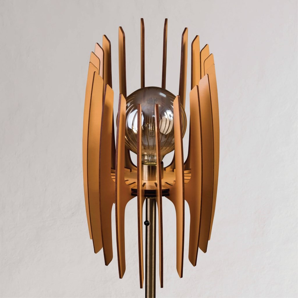 Lampadar din lemn Oblique